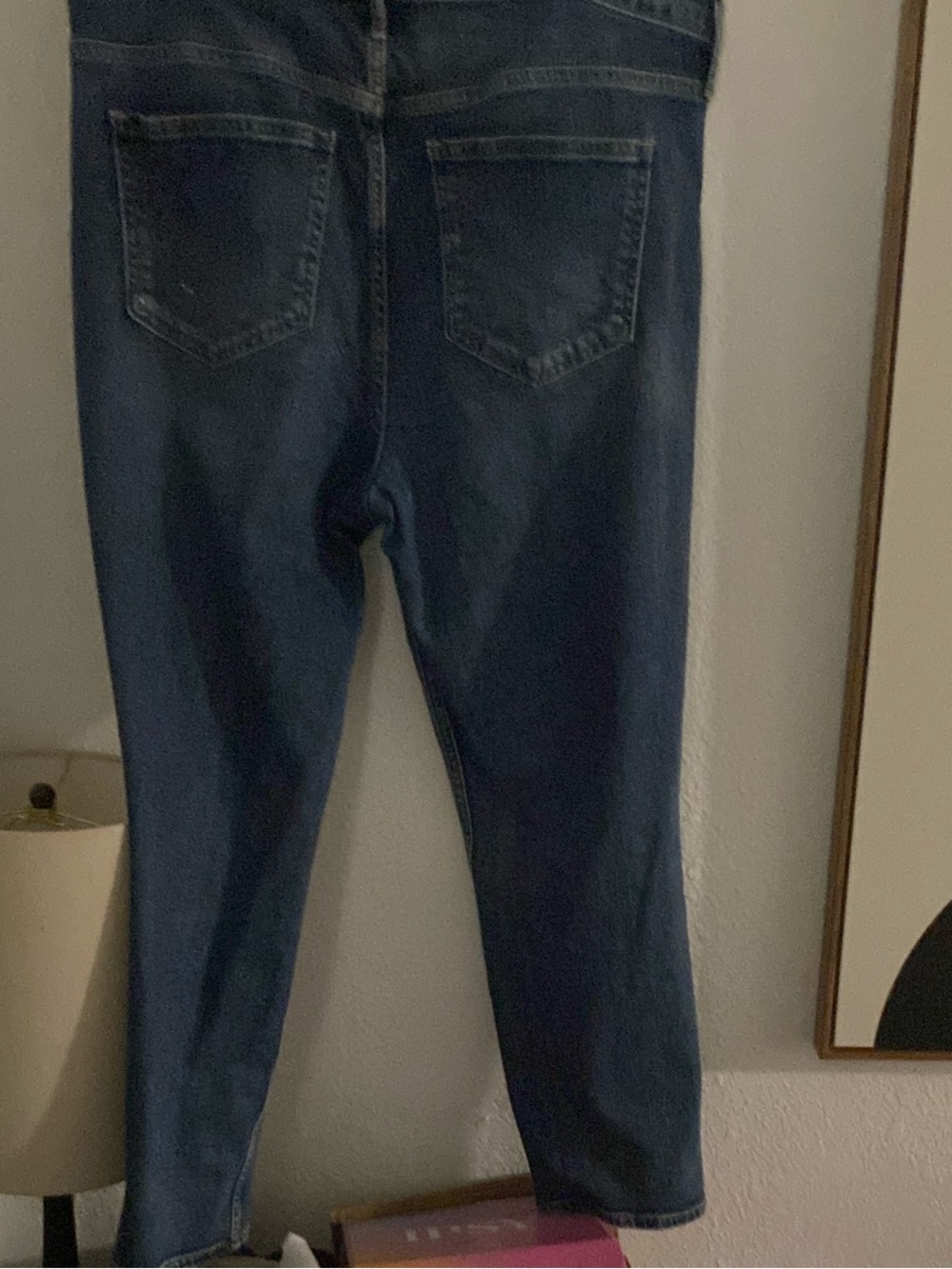 GAP Vintage Slim Mid Rise Women's Jeans Size 18 / 34 Dark Blue Denim NWOT! - Picture 9 of 9